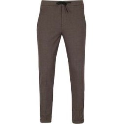 Pantalon Cast Iron Chino Carreaux Marron Marron