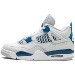 Baskets Nike Air Jordan 4 Retro Military Blue (2024) Blanc