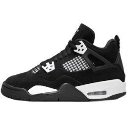 Baskets Nike Air Jordan 4 Retro White Thunder (GS) Noir