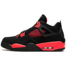 Baskets Nike Air Jordan 4 Retro Red Thunder (GS) Rouge