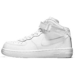 Baskets montantes enfant Nike AIR FORCE 1 MID PS Blanc