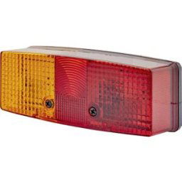 Hella Feu de recul pour remorque feu arrière, feu stop, clignotant arrière, gauche 12 V, 24 V rouge