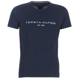 T-shirt Tommy Hilfiger TOMMY FLAG HILFIGER TEE Marine