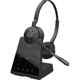 Jabra Engage 65 SE Stereo Micro-casque supra-auriculaire DECT, filaire Stereo noir Noise Cancelling mise en sourdine du microphone, NFC