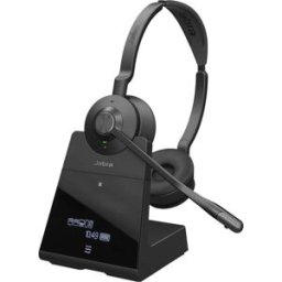 Jabra Engage 75 SE Stereo Micro-casque supra-auriculaire Bluetooth, DECT, filaire Stereo noir Noise Cancelling mise en sourdine du microphone, NFC