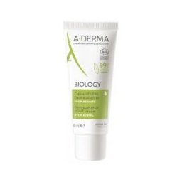 A-Derma Biology Crème Légère Dermatologique Hydratante Bio 40 ml - Tube 40 ml