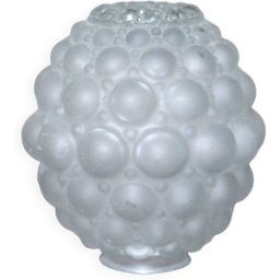 Globe verre motif à bulles, abat-jour verre vintage, luminaire, globe lampe, décoration intérieur transparent 12x12x15