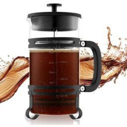 VEVOR Cafetière à Piston en Verre Borosilicaté Capacité 1 L, Presse à Café avec Filtre en Acier Inoxydable, Grande Théière à Piston, Infusion à Froid, pour Camping, Voyage, Maison, Cuisine, Noir