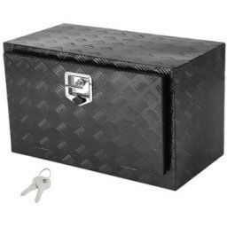 VEVOR Boîte à Outils pour Camion 91,4x35.6x40,6 cm, Coffre Sous-Châssis Fixation Inférieure, Caisse de Stockage en Aluminium avec Serrure et Clés, Étanche, pour Remorque Pick-up Fourgonnette Véhicules