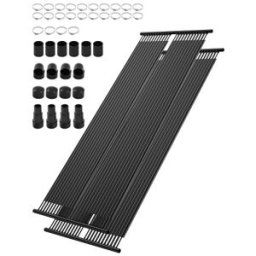 VEVOR Système Chauffage Solaire de Piscine, 850 x 6100 mm, Chauffe-piscine Solaire Universel PEHD, Lot de 2, Résistant aux Intempéries, avec Accessoires, pour Chauffer Eau Piscine Hors Sol et Creusée