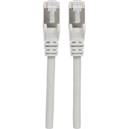 Intellinet 740869 RJ45 Câble réseau, câble patch CAT 6a S/FTP 3.00 m gris feuille de blindage, blindage par tresse, blindé, sans halogène 1 pc(s)