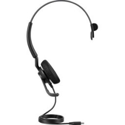 Jabra Engage 50 II Micro-casque supra-auriculaire filaire Mono noir Noise Cancelling, Suppression du bruit du microphone micro-casque, volume réglable, mise en