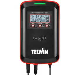 Telwin Doctor Charge 50 - Chargeur de batterie, mainteneur de puissance, testeur électronique - batteries de 6/12/24V