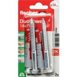 Fischer 537666 DuoPower 14 x 70 S K NV Set de chevilles 70 mm 14 mm 1 set