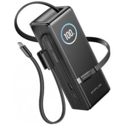 EcoFlow RAPID Powerbank (25 000 mAh, 170 W) 2×100 W câble USB-C intégré – Noir