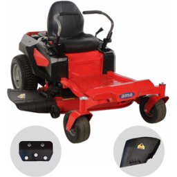 Ama Z TURN ZTR107H - Tracteur autoporté professionnel à rayon de braquage zéro - Éjection latérale - Moteur 546 cm3