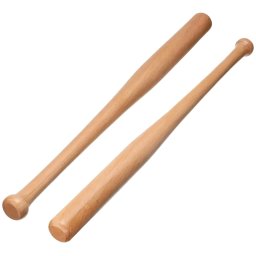 Lot 2 battes de baseball 46cm compactes en bois résistant