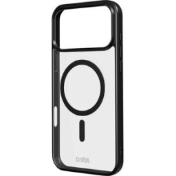 sbs mobile Coque Apple iPhone 17 Pro Max transparent, noir compatible avec MagSafe TEMAGCOLIP1769K