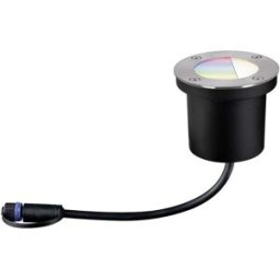Paulmann Boden Einbauleuchte 94274 Système déclairage Plug&Shine; ZigBee LED 3.6 W blanc chaud argent