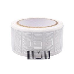 Étiquettes NFC autocollantes avec puce NTAG213, étiquettes RFID UHF à incrustation humide, taille : 44 x 18 mm