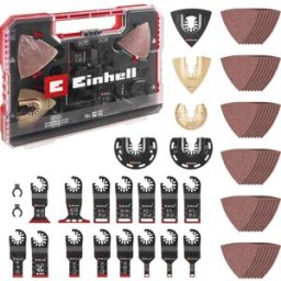 Einhell 708170 XXL -CASE Oxyde daluminium, Acier Chrome-Vanadium, BiM, HCS, HM Set outils multifonction 40 mm 1 set