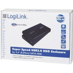 LogiLink UA0107 Boîtier pour disque dur 8,9 cm (3,5) 3.5 pouces USB 3.1 (Gen 1)