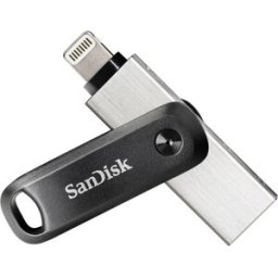 SanDisk iXpand™ Flash Drive Go Mémoire supplémentaire USB pour smartphone/tablette noir, argent 128 GB USB 3.1 (Gen 1), Apple Lightning