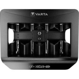 Varta LCD Universal Charger+ Chargeur de piles rondes NiMH LR03 (AAA), LR6 (AA), LR14 (C), LR20 (D), 6LR61 (9 V)