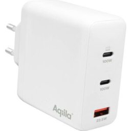 Aqiila W4 Chargeur USB 120 W 1x USB-A, 2x USB-C® Power Delivery, Quick Charge 3.0, QC 4+ blanc intérieure