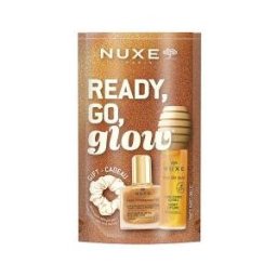 Nuxe Rêve de Miel Soin Lèvres 10 ml + Huile Sèche Prodigieuse Or Multi-Fonctions 10 ml + un Chouchou Offert - Coffret