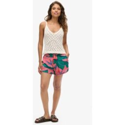 Superdry Femme Short de Plage Rose Taille: 38