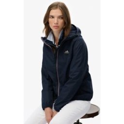 Superdry Femme Veste Coupe-vent Essential Tri Navy Taille: 40