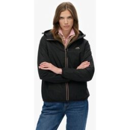 Superdry Femme Veste Coupe-vent Essential Tri Black Taille: 38