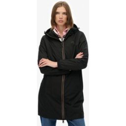 Superdry Femme Veste Coupe-vent Longue Tri Black Taille: 44