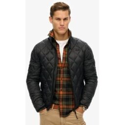 Superdry Homme Veste à Matelassage en Losanges Fuji Lite Noir Taille: L