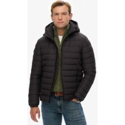 Superdry Homme Doudoune Fuji à Capuche Black Taille: S