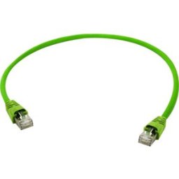 Telegärtner 100008002 RJ45 Câble réseau, câble patch CAT 6 S/FTP 1.00 m jaune, vert 1 pc(s)