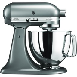 KitchenAid Artisan 5KSM125-ECU Argent - Batteur mélangeur planétaire avec tête relevable
