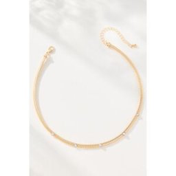Collier ras-de-cou en cristal délicat par By Anthropologie en Gold