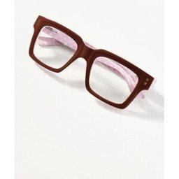 Lunettes de lecture carrées Peepers XOXO en Brown taille: 1x chez Anthropologie