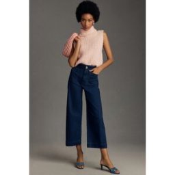 Le jean large raccourci en denim Colette par Maeve en Blue, pour femme taille: 24 chez Anthropologie