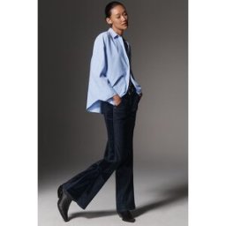 Jean Flare Taille Haute Maeve Bow Peep en Blue, pour femme taille: 24 chez Anthropologie
