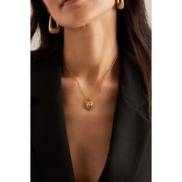Collier Pendentif Caur Électrique Déco Plaqué Or Rachel Jackson en Gold chez Anthropologie