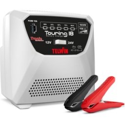 Telwin Touring 18 - Chargeur - Batteries 12 et 24 V - indicateur LED de charge