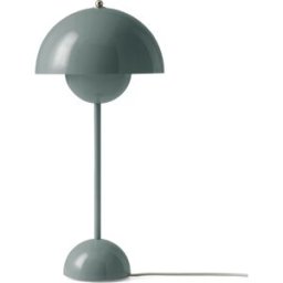 &tradition; - Lampe de table FlowerPot - Gris - Aluminium laqué - Designer Verner Panton