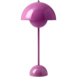 &tradition; - Lampe de table FlowerPot - Rose - Acier laqué - Designer Verner Panton
