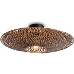 GOOD & MOJO - Plafonnier Bali - Bois naturel - Bambou