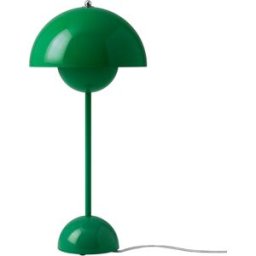 &tradition; - Lampe de table FlowerPot - Vert - Aluminium laqué - Designer Verner Panton