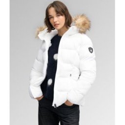 Superdry Femme Doudoune à Ceinture Fuji White Taille: 46