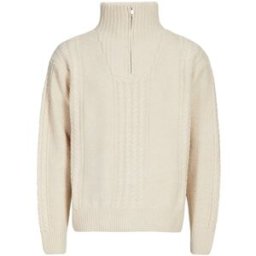 Aigle Pull col zippé en laine mélangée